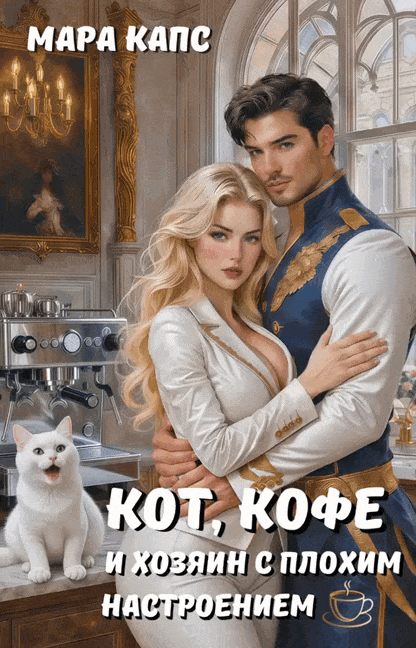 Кот, кофе и хозяин с плохим настроением
